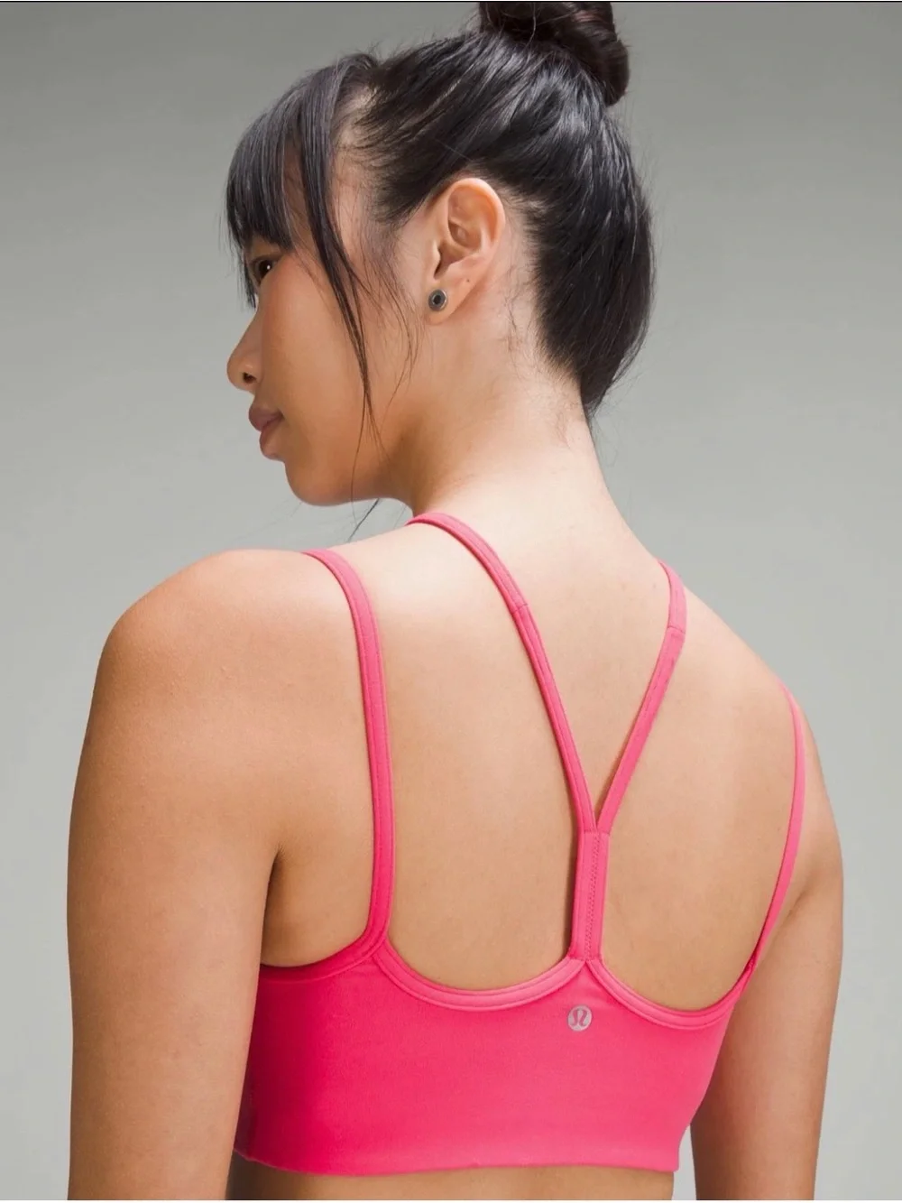 Lululemon Flow Y Strappy Bra Hot Pink Size 8